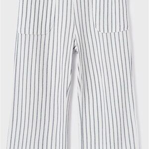 Mayoral White and Navy Casual Pinstriped Bottoms